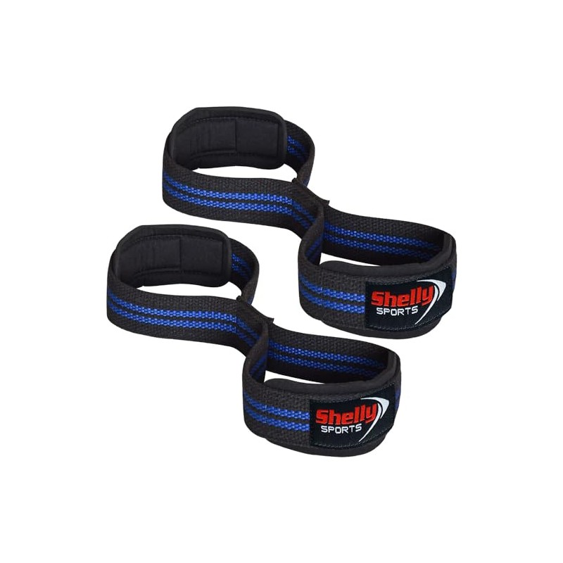 Shelly Weight Lifting Straps Figure 8 with Padded Cuff Wrist