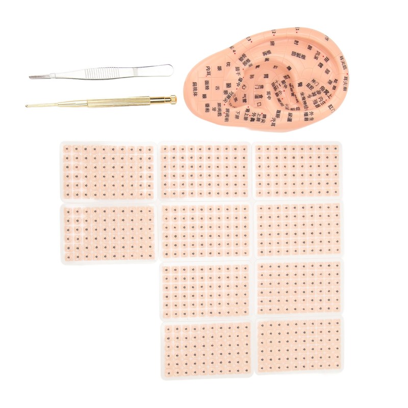 600Pcs Acupressure Ear Beads Massage Acupoint Pressure Stimulation Paste Ear