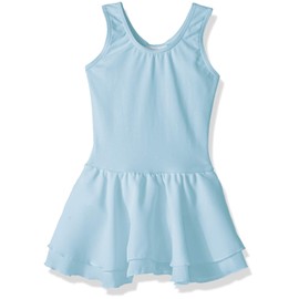Capezio Little Double Layer Skirt Tank Dress-Girls, Light Blue, Intermediate