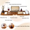 Teak Bathtub Tray - Luxury Bath Tray with Expandable Handles,