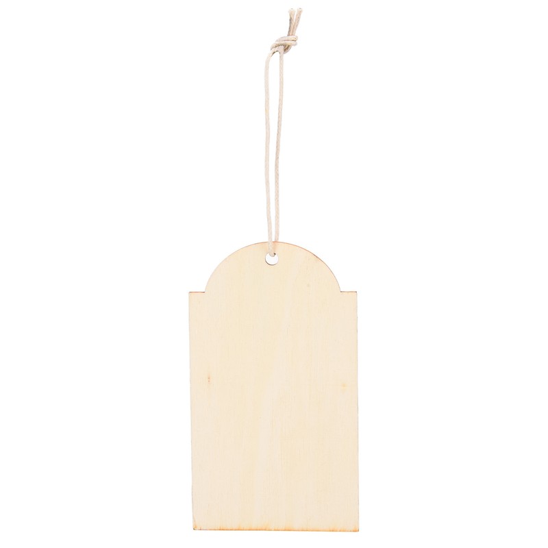 50pcs Wood Pieces DIY Natural Rustic Unfinished Wood with Hemp