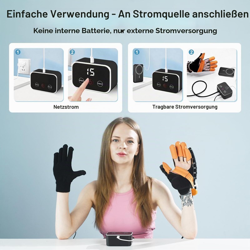 Rehabilitation Robot Gloves for Stroke Finger Recovery Left
