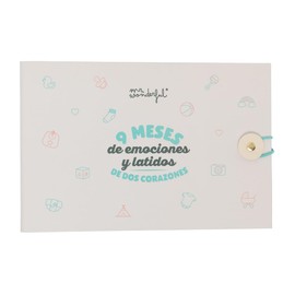 Mr. Wonderful 9 Months of Emotions and Heartbeats Photo Album - Includes 64 Pages and 8 Sticker Sheets