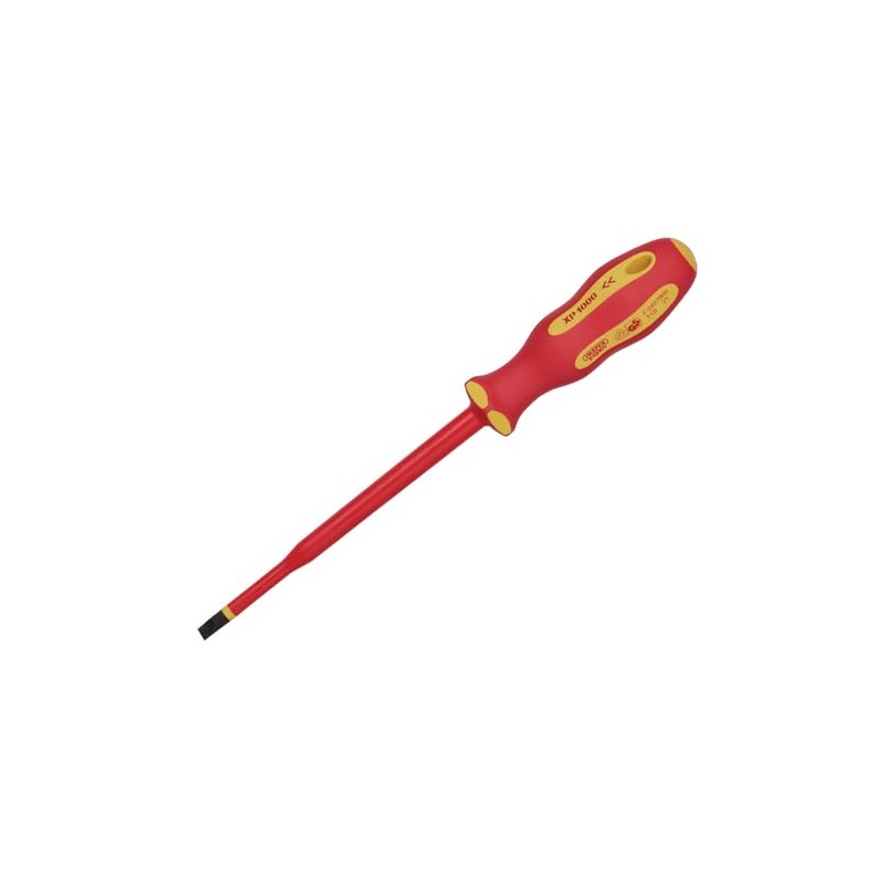 Draper 02162 XP1000 VDE Slimline Plain Slot Screwdriver, 6.5 x