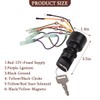 Zpana Boat Ignition Switch, OEM# 87-17009A5 Marine lgnition Switches Replacement