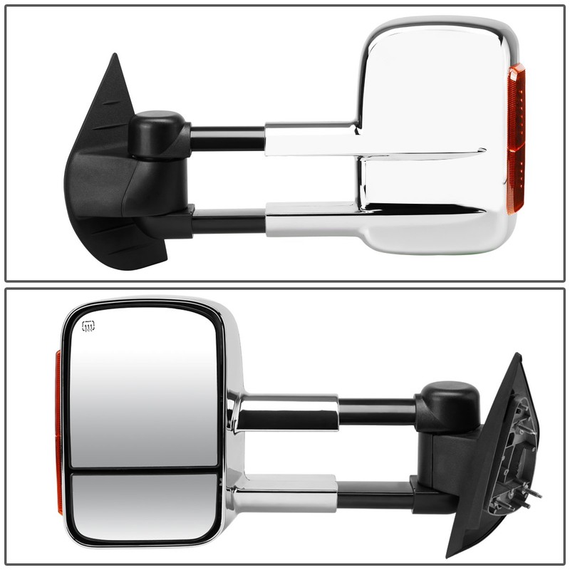 Compatible with Escalade/Tahoe Heated Power Glass Signal Extendable Chrome Towing