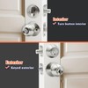 Solidware Entry Door Knob and Single Cylinder Deadbolt Combo,Keyed Alike