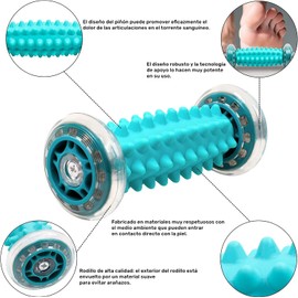Masaje de pies Rodillo,Pelota para Dar Masaje de Tejido Profundo Masaje de pies Roller, Alivia el Dolor para Pies, Brazos, Piernas, Ideal para Fascitis Plantar, Relajante, Reflexología