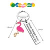 Flamingo Keyring, Inspirational Keyring You Are Amazing Keychain Gifts for