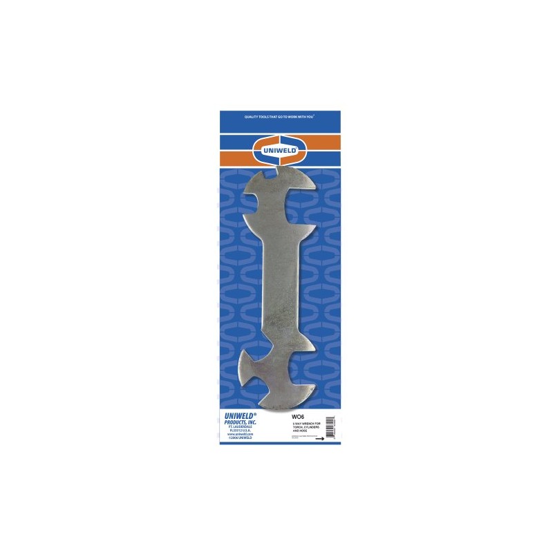 Uniweld W06 6 Way Wrench for Torches, Cylinders, and Hose