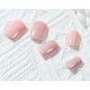 Withered Hnad Press On Nails - Semi-Transparent Glitter Short Square