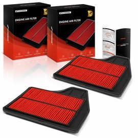 A-Premium 2-PC Pre-oiled Engine Air Filter Compatible with Nissan Altima 2013-2018 2.5L, Replace# SPA2478, 165463TA0A