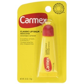 Carmex Classic Bálsamo Labial, Medicado, 0,35 onzas