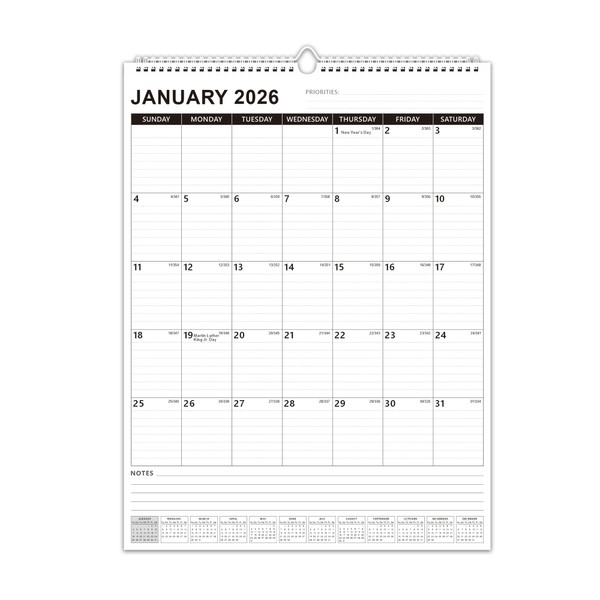 DeBiao 2026-2027 18 Months Large Wall Calendar (17x22 Inches) -