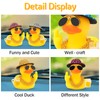 wonuu Rubber Duck Car Ornament Funny Dashboard Decorations Quirky Decor