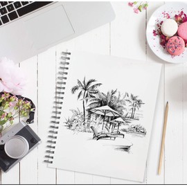 A4 Sketchbook for Artists Hardcover – 200GSM Very Thick Paper – Large Sketch Pad Art Book, Spiral Bound Book for Children – Drawing Book 21.6x28cm, 40 Sheets / 80 Pages