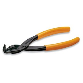 Beta 1034 Size 170 Internal circlip pliers, bent pattern, 90°, chrome plated, PVC coated handles