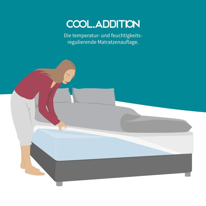 SleepCOOL. Cool.Addition Temperature Regulating Additional Sheet 90 x 200 cm