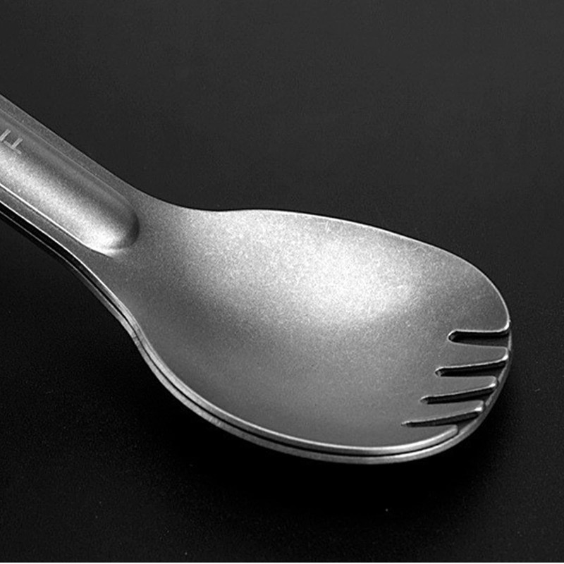 Long Handle Spork and Spoon Eco-Friendly Ultralight Portabale Flatware for