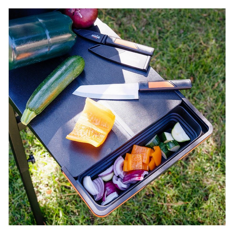 Blackstone Adventure Ready Prep Kit Cutting Board Knives Collapsible 4