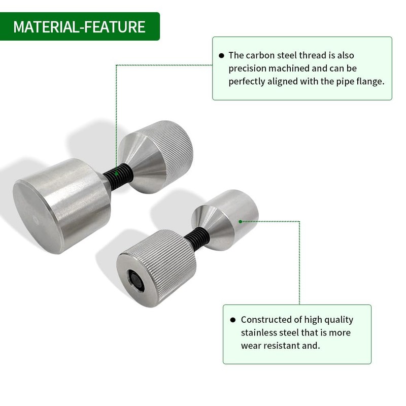 4 Pcs Flange Two Hole Pin Set Stainless Steel Alignment