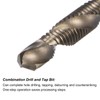 sourcing map Combination Drill and Tap Replacement Hex Shank High