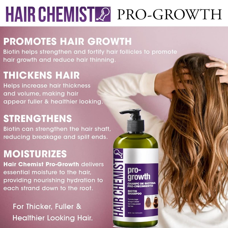 Hair Chemist Pro-Growth Shampoo with Biotin 33.8 oz. - Biotin