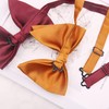 WANYING Men's Oversized Bow Tie Large Bowtie with Hook Closure