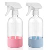 UUJOLY Plastic Spray Bottle Trigger Empty Spray Bottles Clear Refillable