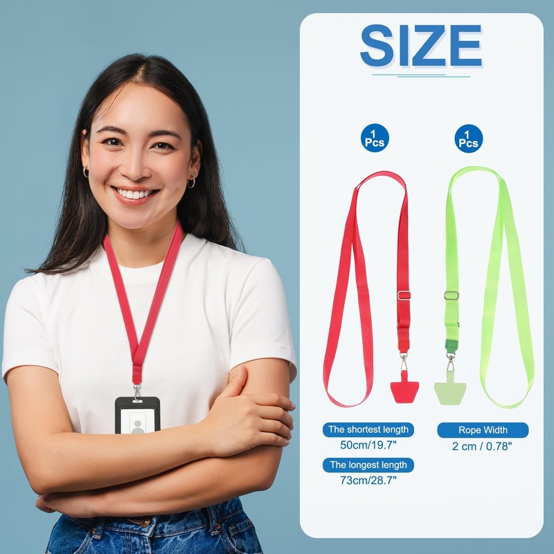 PATIKIL Smart Phone Lanyard, 2Pcs Adjustable Crossbody Cell Phone Neck