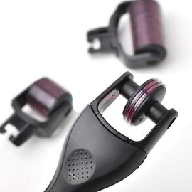 Demure Dermaroller 3-in-1, Beard Growth, Micro Needle Roller for Skin and Hair Care for Men and Women 0.25/0.50/1.00 mm, 0.50/1.00/1.50, Scar Roller (0.25/0.50/1.00 mm)