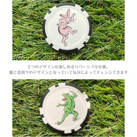 Golf Marker with Hat Clip Magnetic Double Sided Design Green Marker Funny Ball Marker Q0032 (Type1)