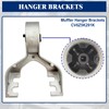 Tailpipe Exhaust Hanger Brackets Sets Fit for Ford Escape 2013