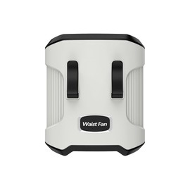 4000mAh Personal Waist Fan, 3 Speeds Strong Airflow, with up to 24H of Working Time, Wearable Belt Fan for Camping, Outdoor, Jobsite (Grey)