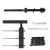 Muzata 10Pack Black Cable Railing Kit Hand Swage Threaded Stud