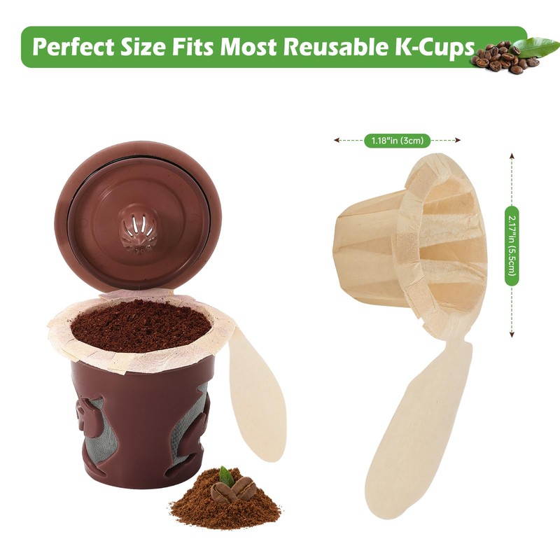 Aussen Disposable Coffee Paper Filters Replacement Kerig Filter Fit All