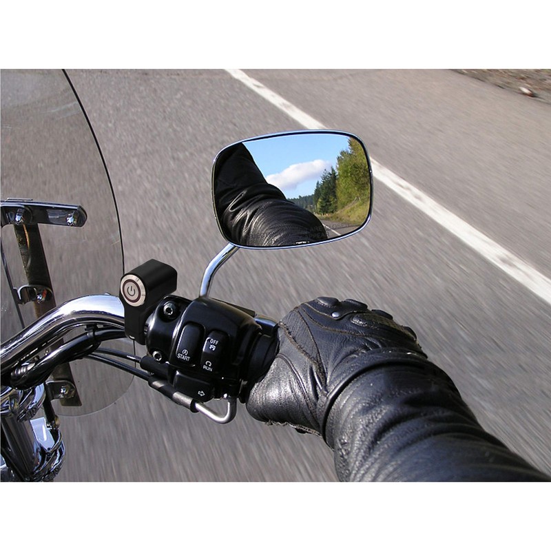 Jeemitery CNC Aluminum Motorcycle Handlebar Switch for 7/8" Bars, 12V