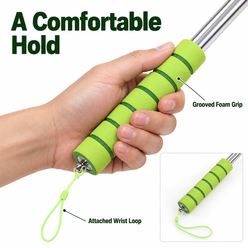 Retractable Golf Ball Picker – Lightweight Stainless Steel Golf Ball