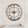 Oakrain Wall Clock for Living Room Decor, 27.5'' Big Clock