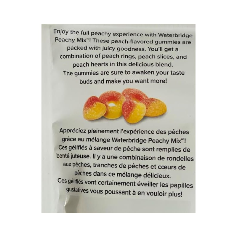 Waterbridge The Mix Peachy Fruit Flavoured Gummies, 175 g