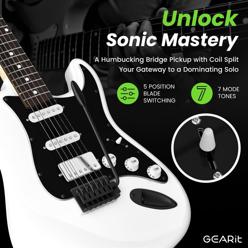 Canyon Series 39” Electric Guitar Starter Kit:_Pink