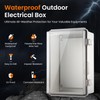 QILIPSU UL94-V0 Outdoor WiFi Enclosure 13.8"x9.9"x5.9" Waterproof Electrical Junction Box