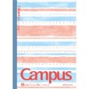 Kokuyo limited pattern campus notebook Watercolor Border Pack of 5