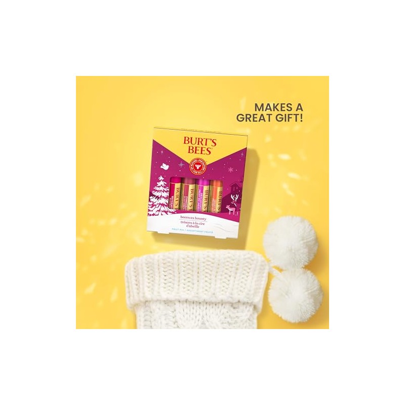 Burt's Bees - Juego de regalo de bálsamo labial Beeswax