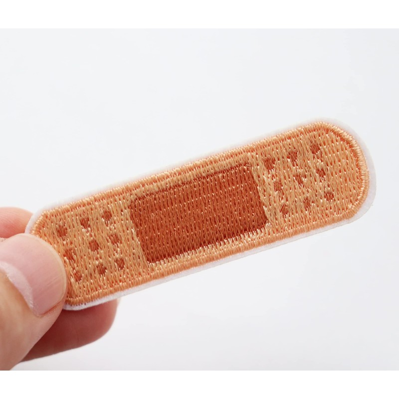 Patch Bandage, Set of 3, Iron On, Cute Embroidery Patch,