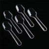 3" Clear Plastic Spoons Individually Wrapped,Disposable Spoons 50 count Individually