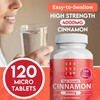 Grounded High Strength Cinnamon 4000mg, 120 Tablets, 2 Month Supply