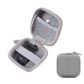 SANXIULY Carrying Case for Noxgear 39g Wearable Bluetooth Clip Speaker, Travel Storage for Magnetic Mini Clip-On Wireless Portable Speakers Grey case only