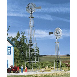 Walthers Cornerstone Series Kit HO Scale Van Dyke Farm Windmill, 8, Grey