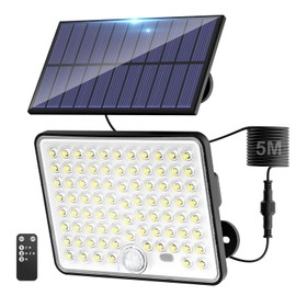 Kolpop Solar Security Lights, 3 Modes Solar Lights Outdoor, Waterproof Pir Flood Lighting for Yard Shed Garage Outside